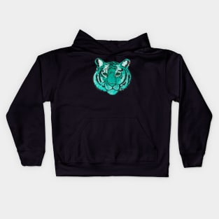 Green tiger Kids Hoodie